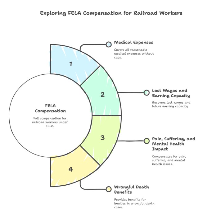 What Compensation Can Railroad Workers Recover Under FELA?