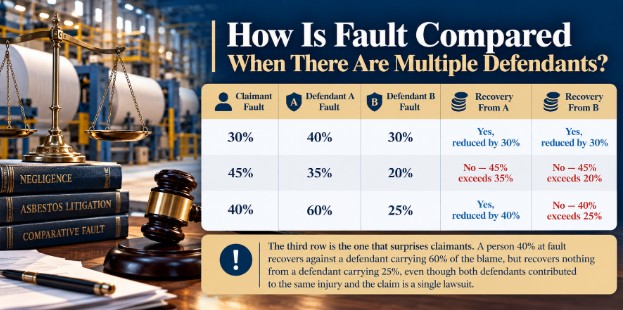 How Is Fault Compared When There Are Multiple Defendants?