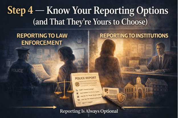 Step 4 — Know Your Reporting Options (and That They're Yours to Choose)