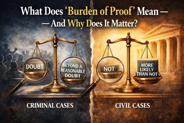 What Does "Burden of Proof" Mean — And Why Does It Matter?
