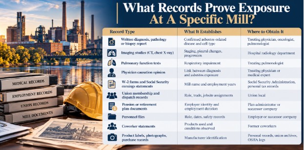 What Records Prove Exposure At A Specific Mill?