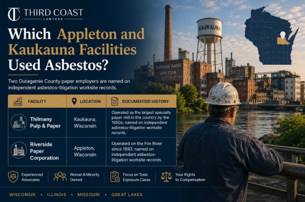 Which Appleton and Kaukauna Facilities Used Asbestos?